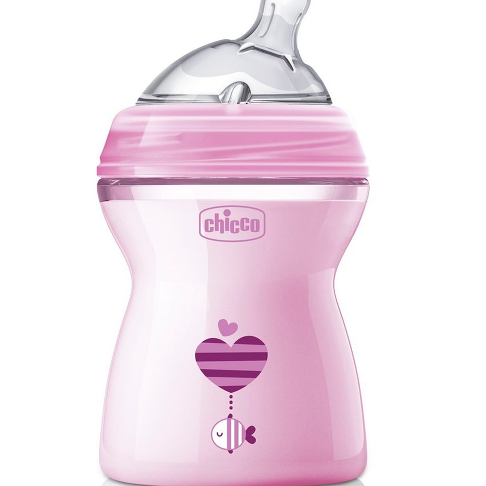 

Chicco natural feeling baby feeding bottle pink Pack of 1 250ml