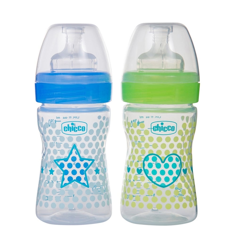 

Chicco start heart advanced baby feeding bottle multicolor pack of 2 150ml