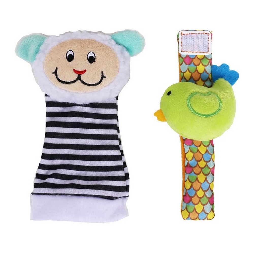 

Biba toys foot&amp wrist lamb rattle multicolor