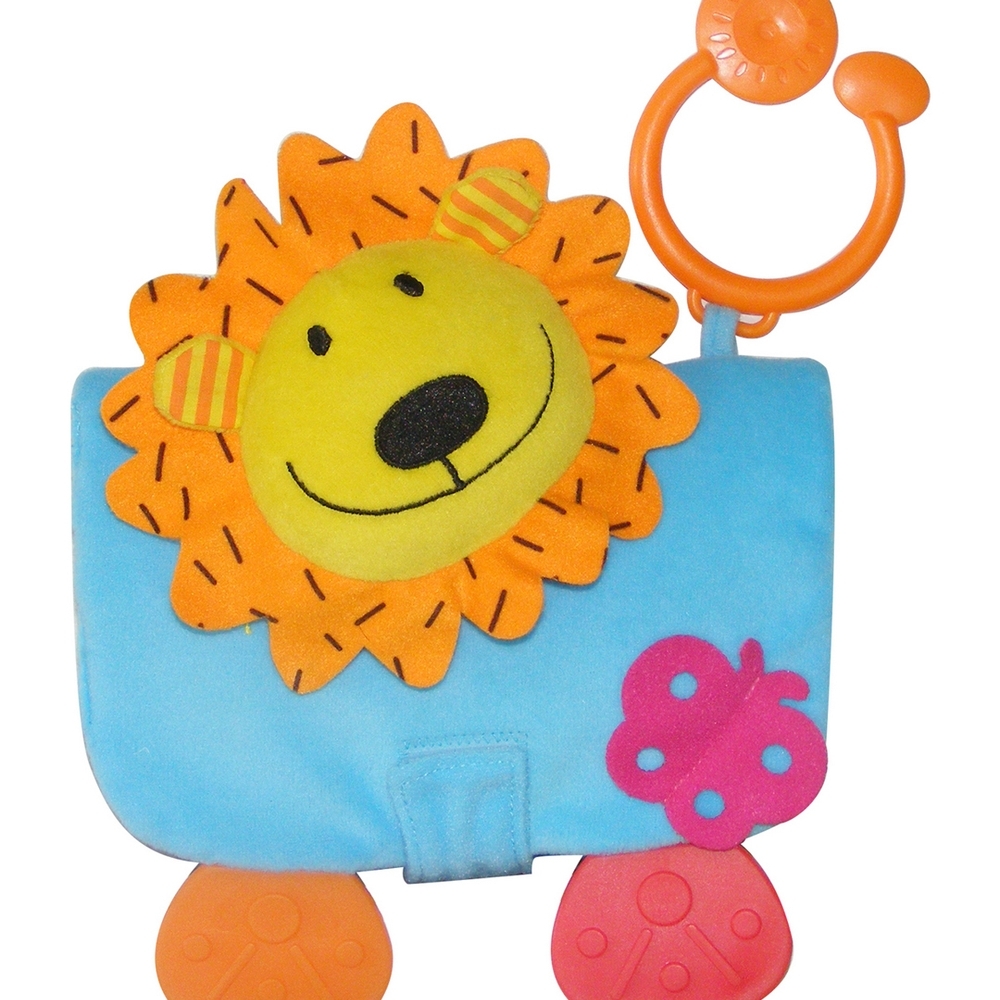 

Biba toys leasy the lion animals soft book multicolor