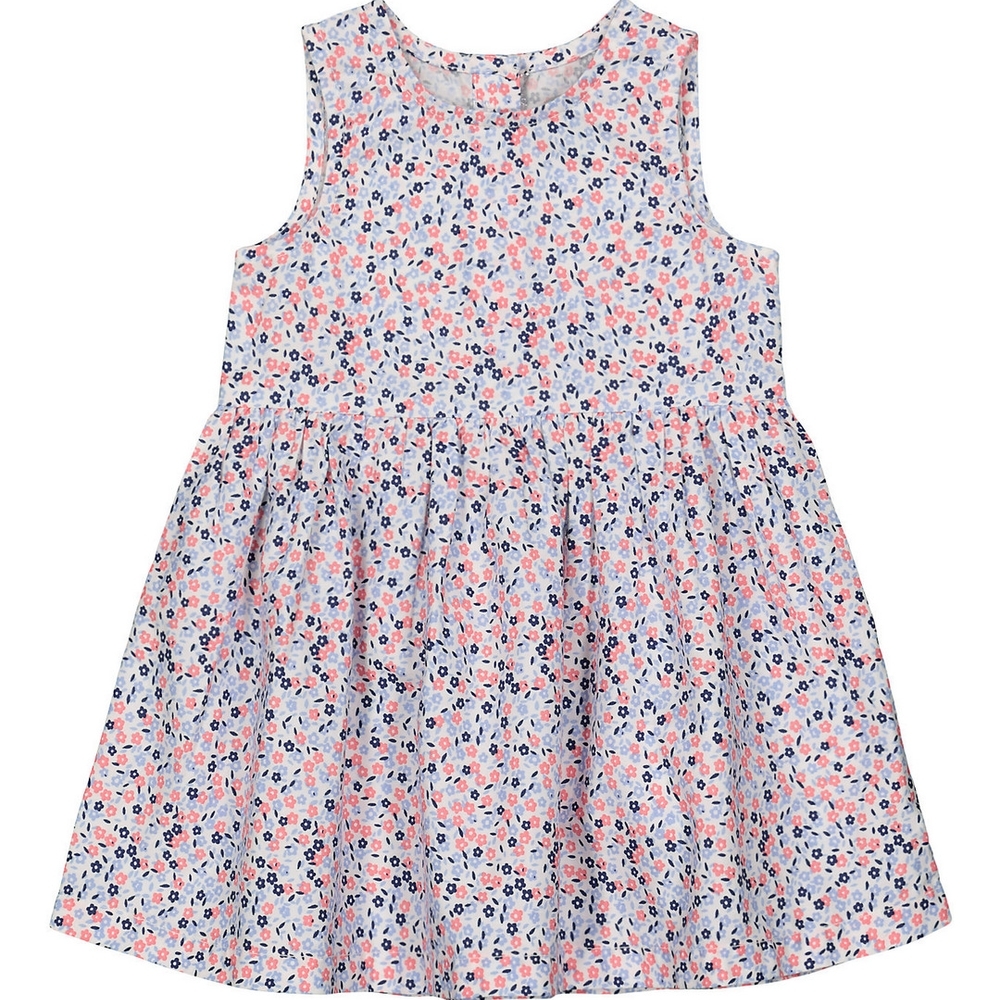 

Girls Sleeveless Casual dress- Multicolored