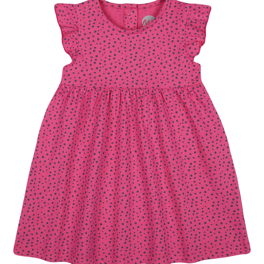 

Girls Sleeveless Casual dress-Printed Pink