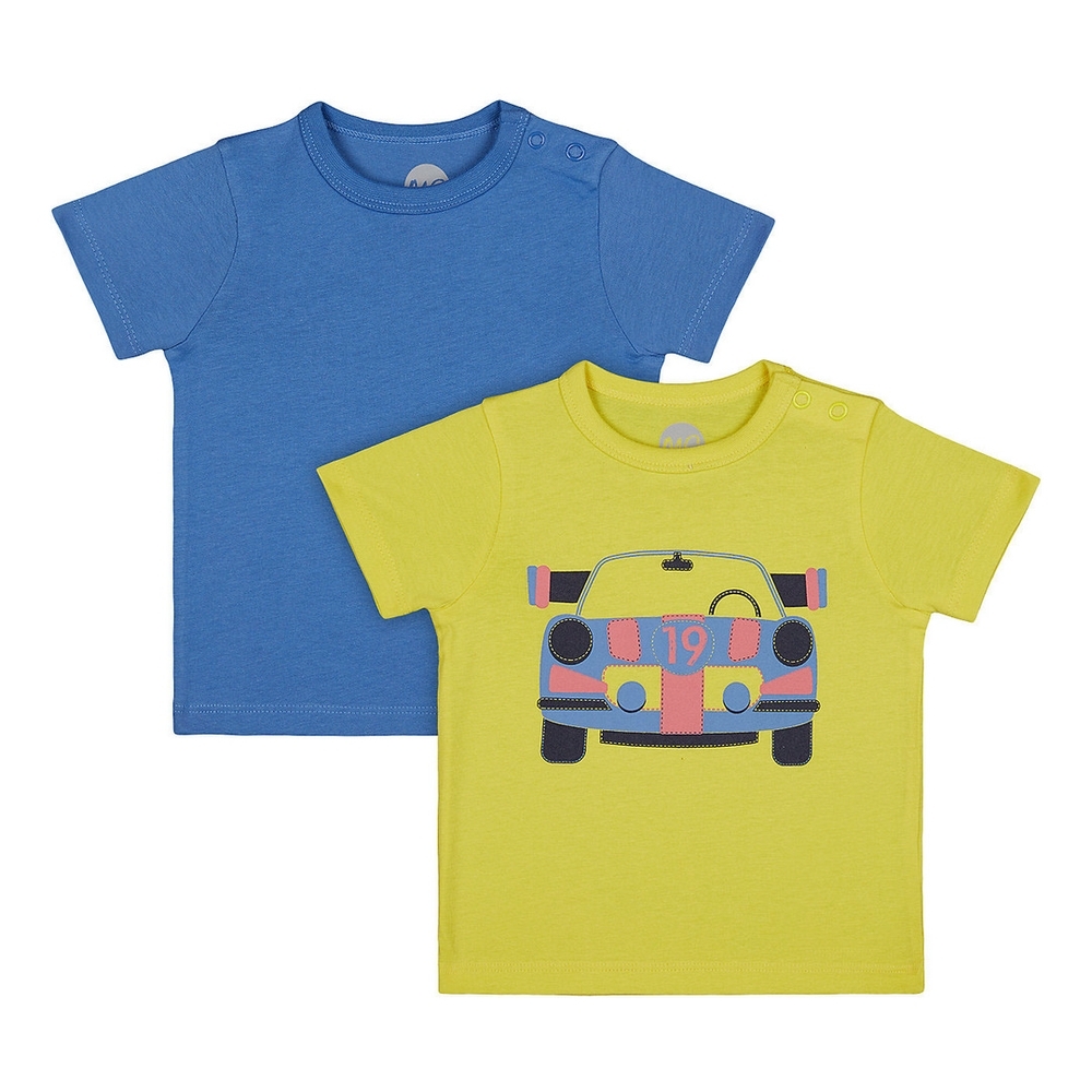

Boys Half sleeve Round neck tee- Multicolored