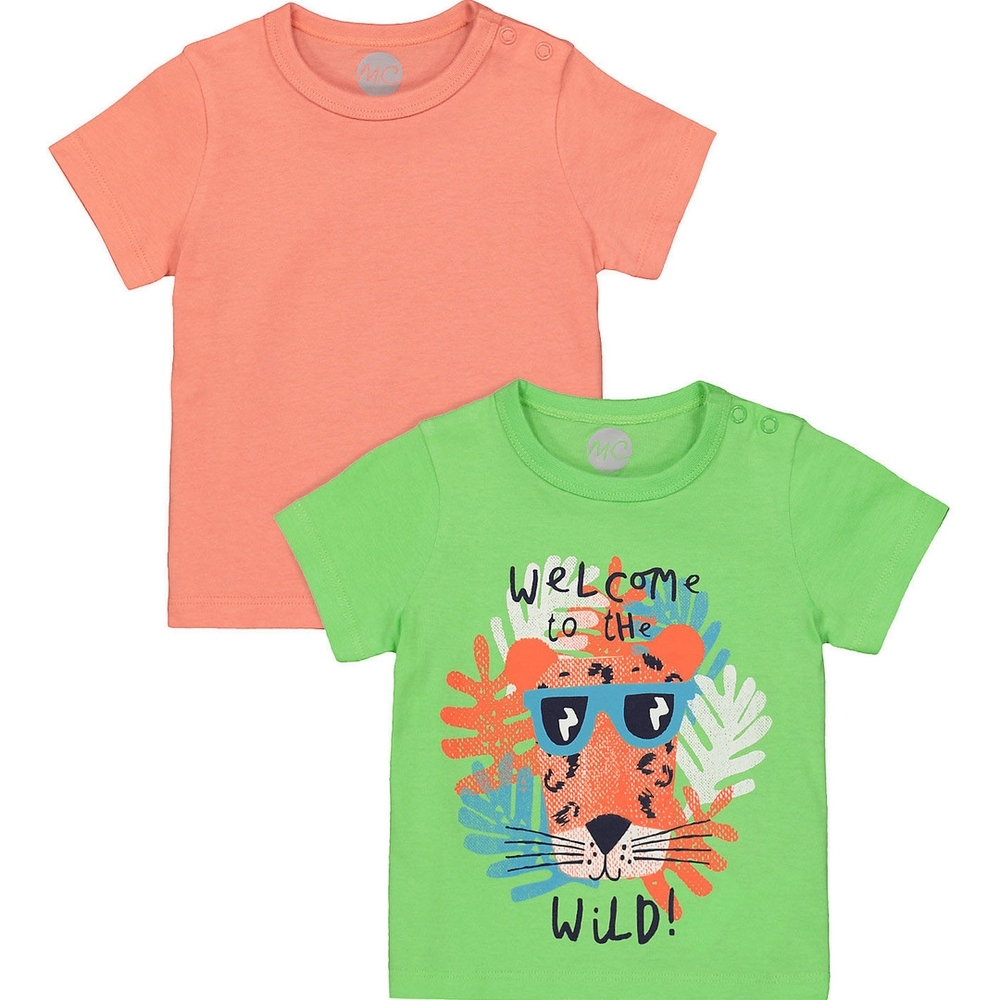 

Boys Half sleeve Round neck tee- Multicolored