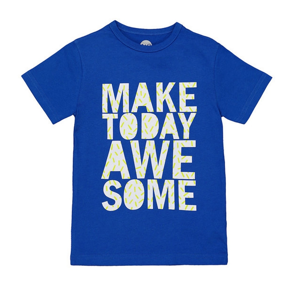 

Boys Half sleeve Round neck tee-Printed White