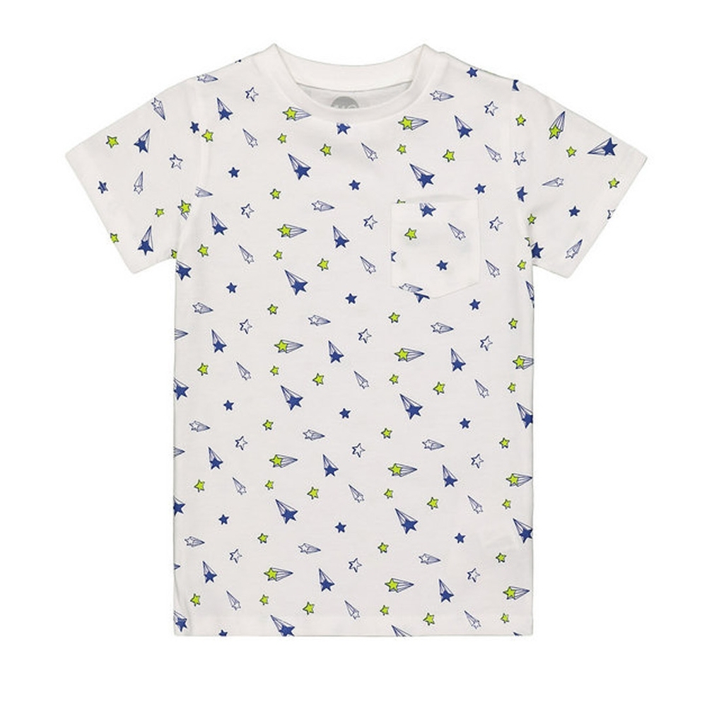 

Boys Half sleeve Round neck tee- Multicolored