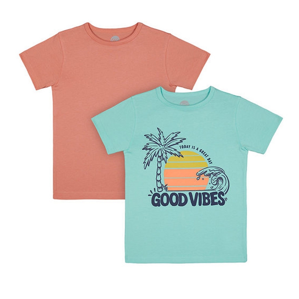 

Boys Half sleeve Round neck tee- Multicolored