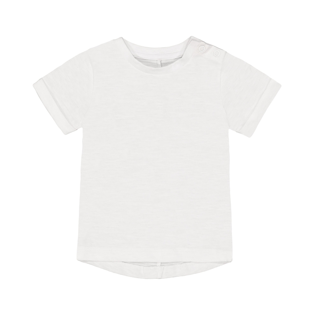 

Boys Half Sleeves T-Shirt Slub-White