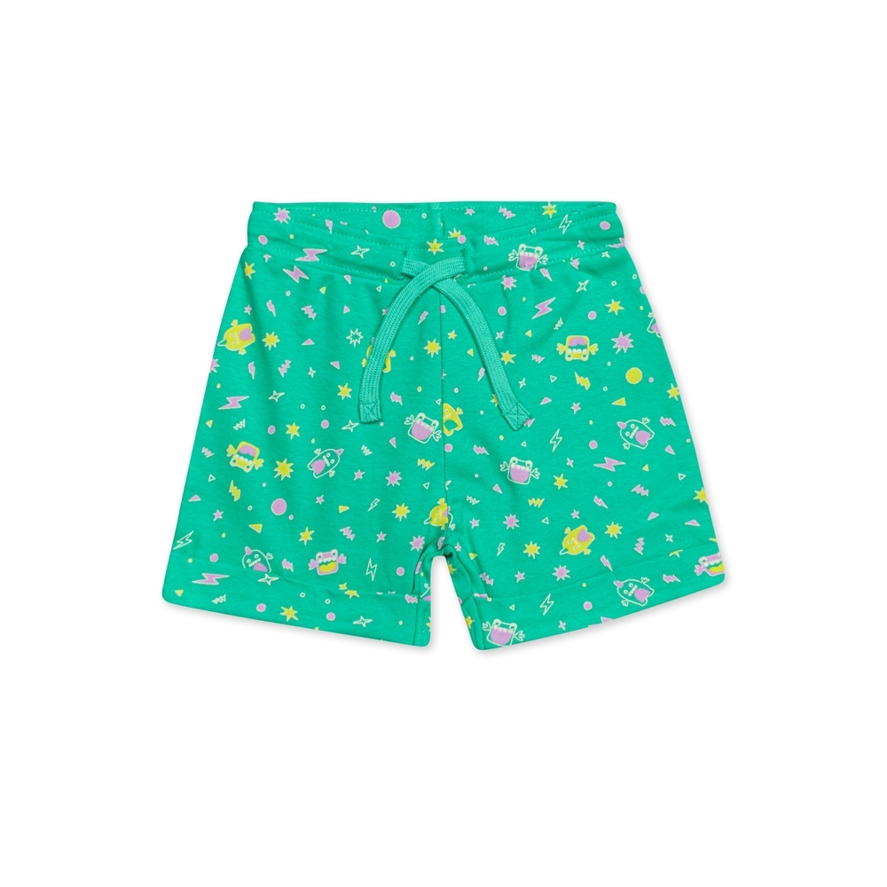 

H by hamleys baby boy monster play shorts-green pack of 1