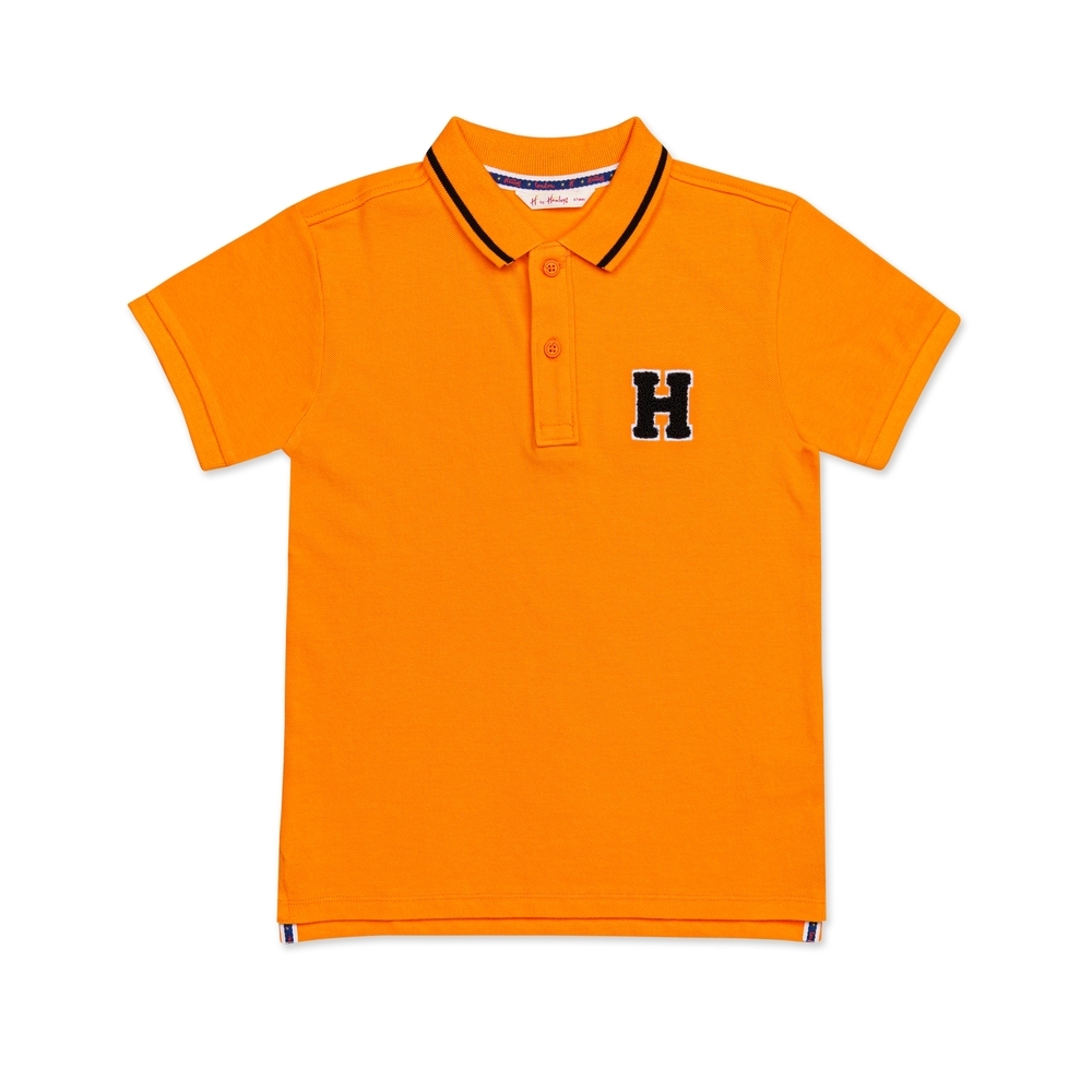 

H by hamleys boys heritage polo t-shirt-orange pack of 1