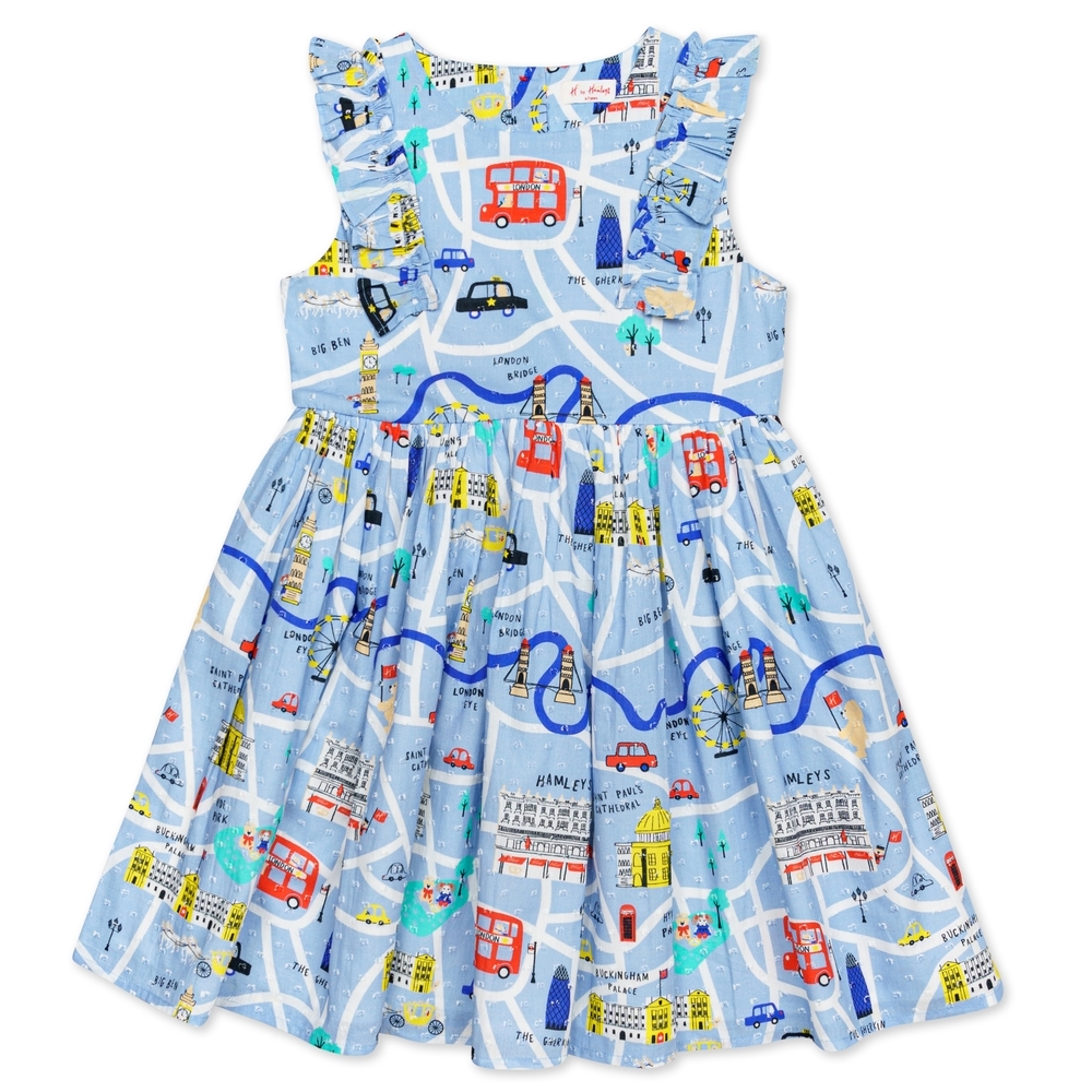 

H by hamleys girls heritage print dress- multi pack of 1