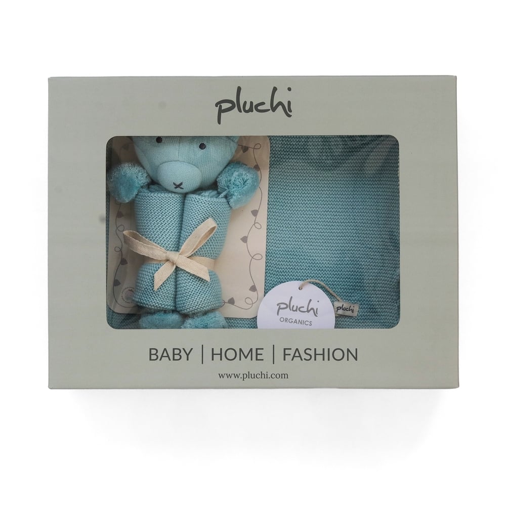 

Pluchi Teddy Bear Gift Bundle Baby Blue Pack of 2