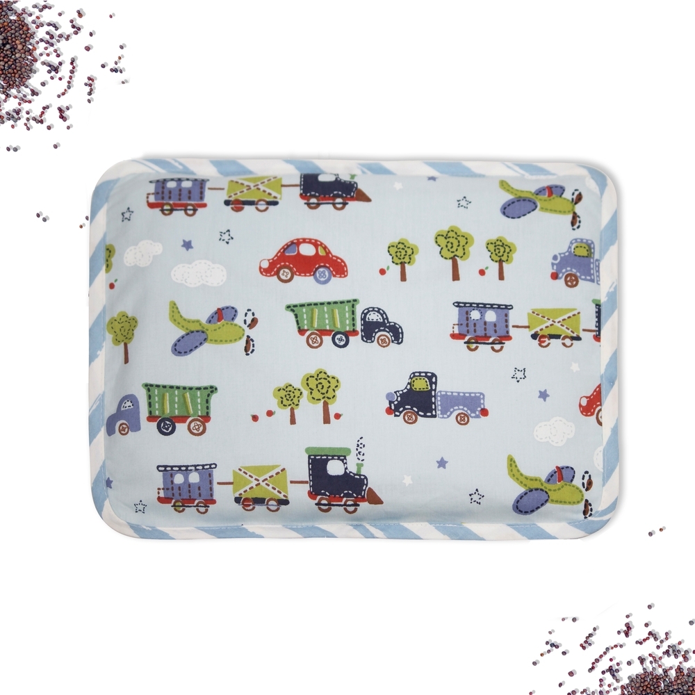 

Abracadabra transport rai pillow blue