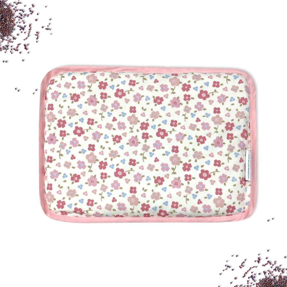 

Abracadabra vintage floral rai pillow pink