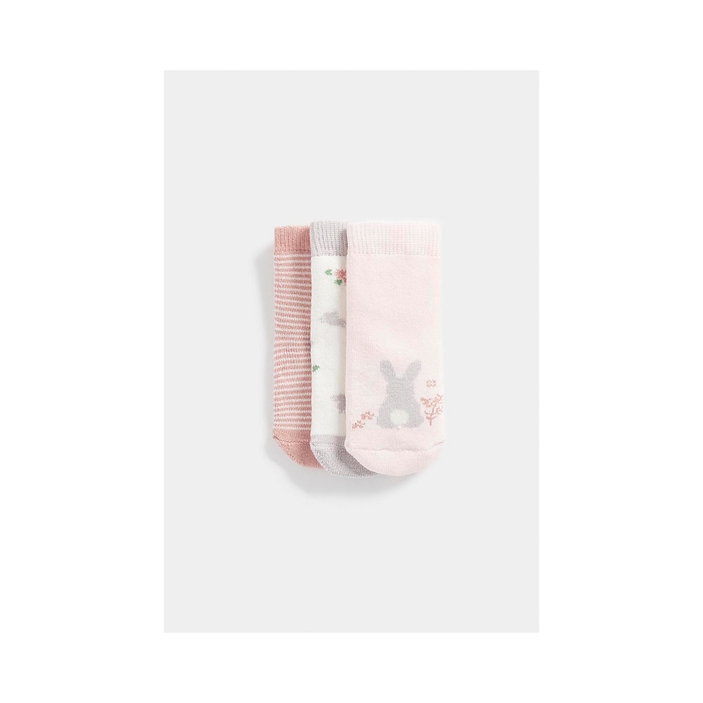 

Girls Socks -Pack of 3-Pink
