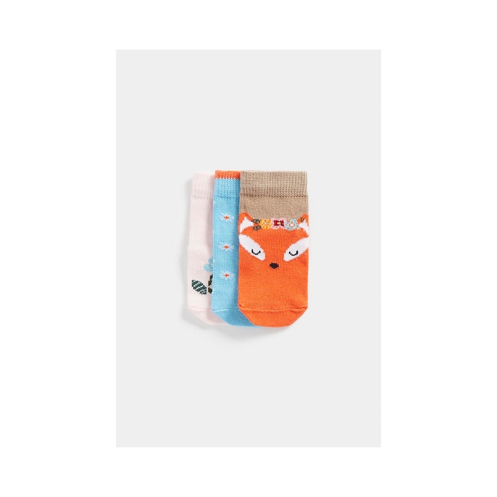 

Girls Socks -Pack of 3-Multicolor