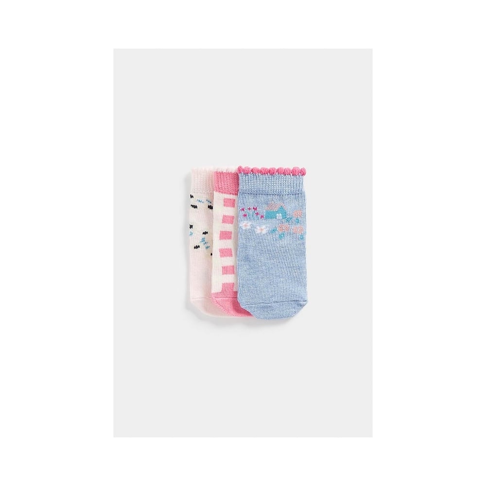 

Girls Socks -Pack of 3-Multicolor