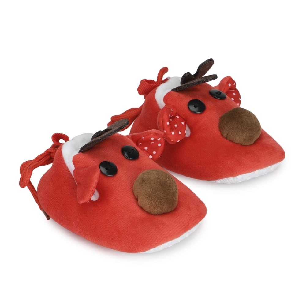 

Girls Socktop Deer Embroidery-Multicolor