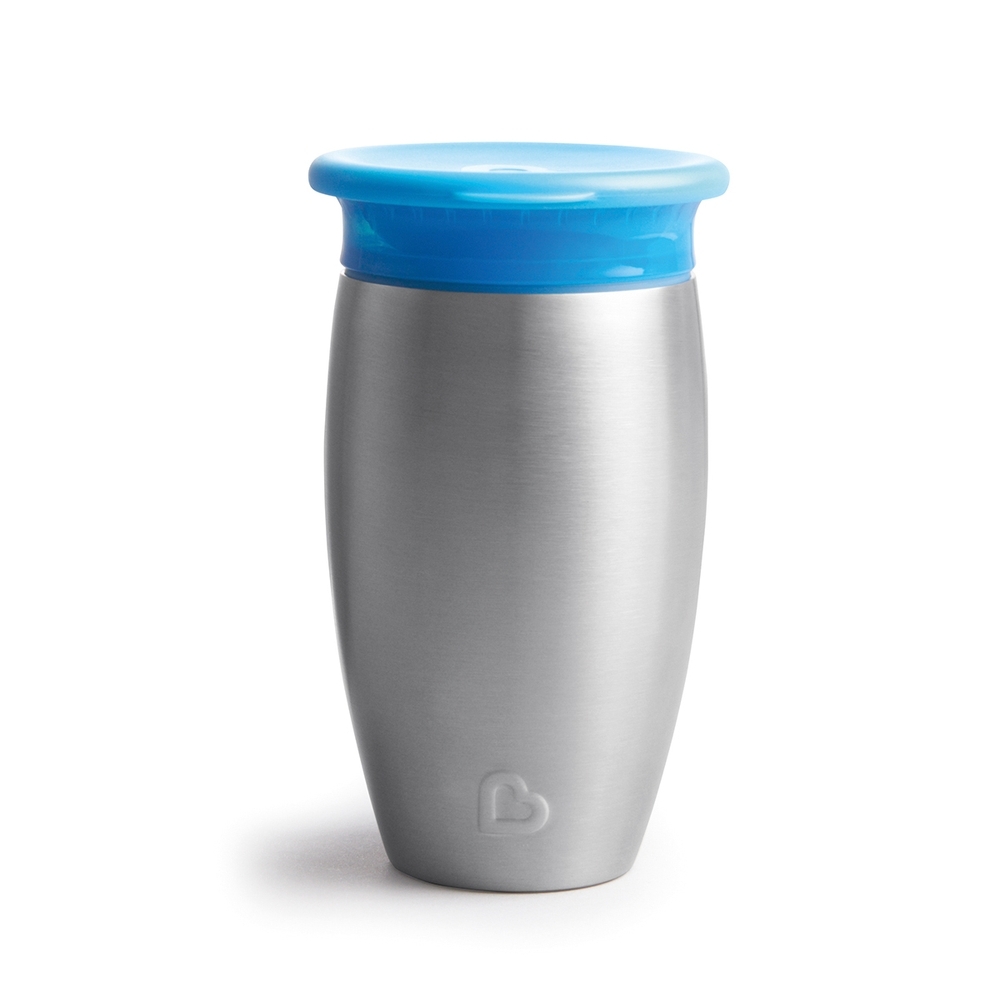 

Munchkin miracle stainless steel 360 sippy cup blue 296ml