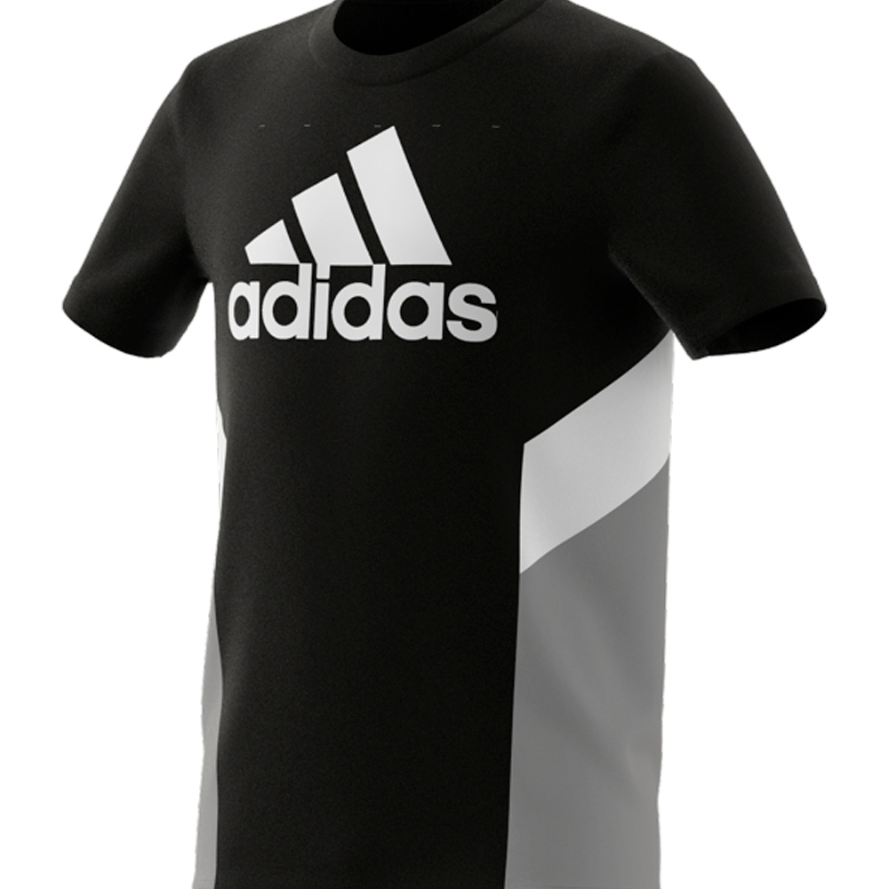 

Adidas Boys D2M Big Logo T-Shirts-Black