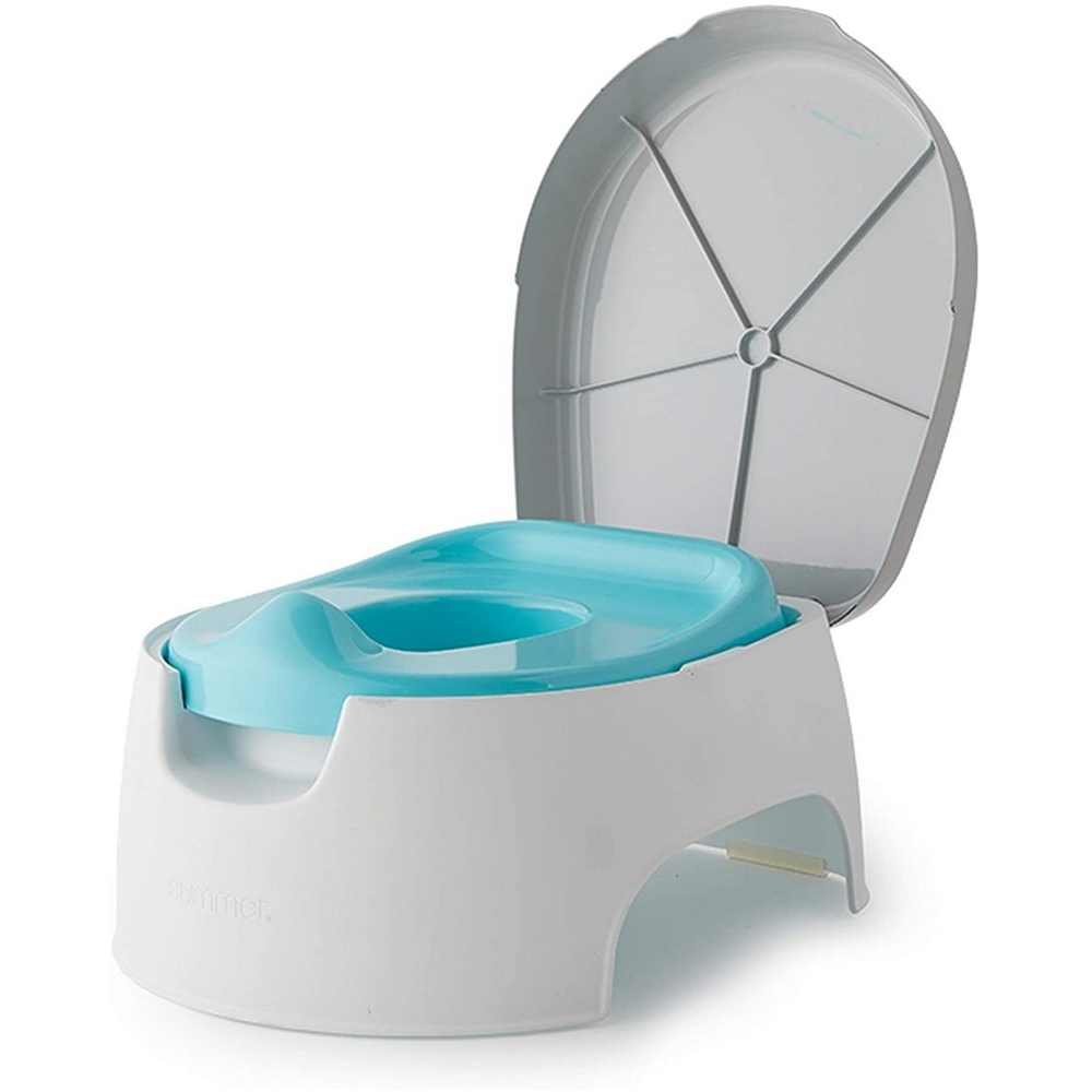 

Summer infant 2 in 1 step up potty seat blue&amp grey