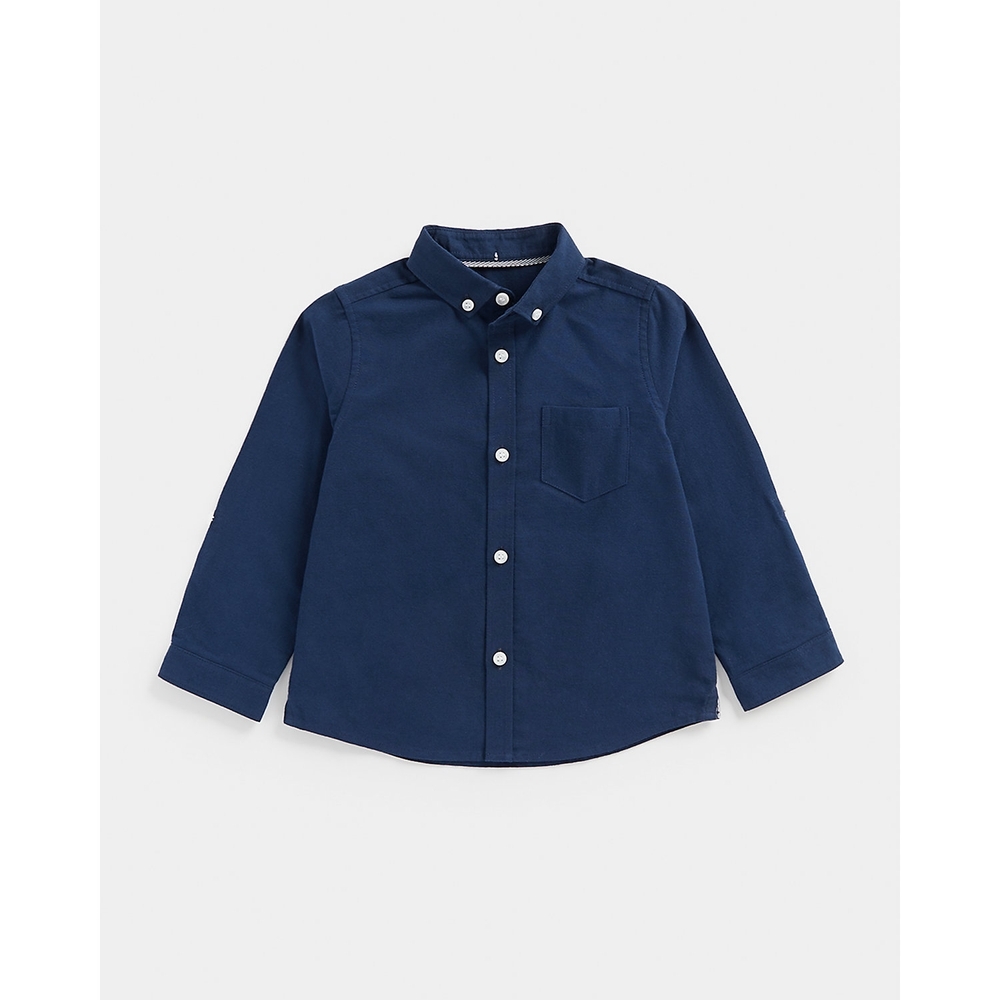 

Boys Full Sleeves Oxford Shirt -Blue