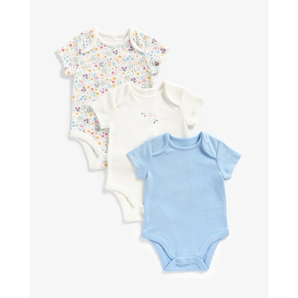 

Girls Bodysuits -Pack of 3-Multicolor