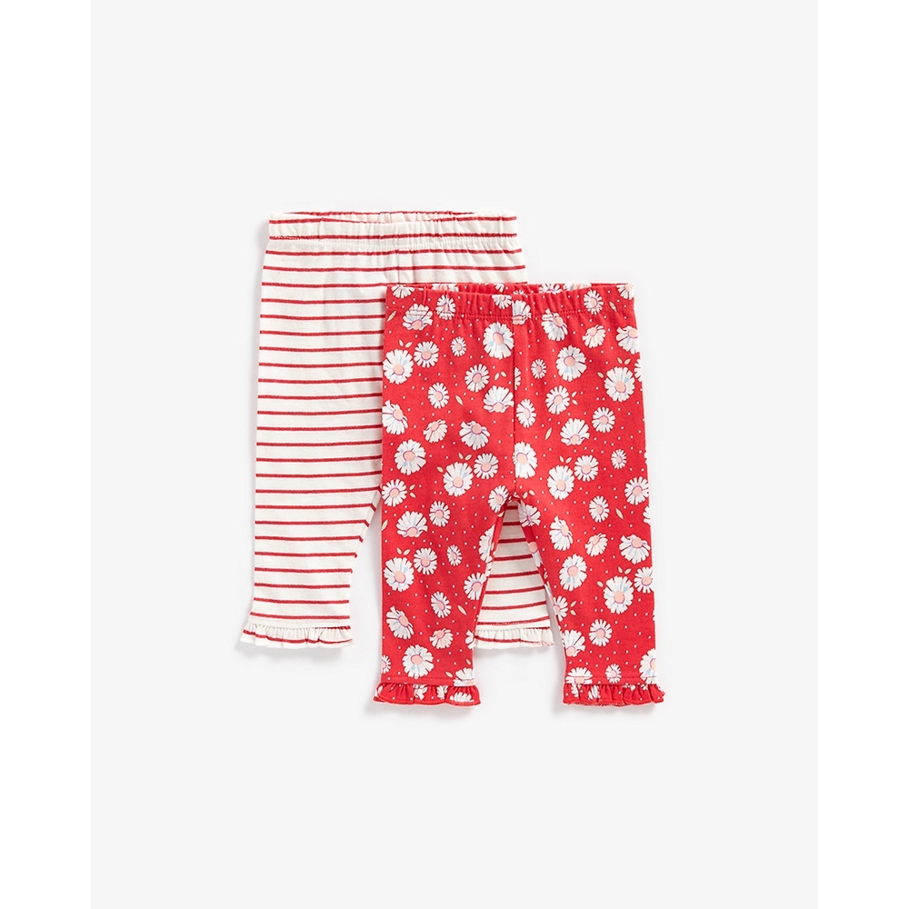 

Girls Leggings -Pack of 2-Multicolor