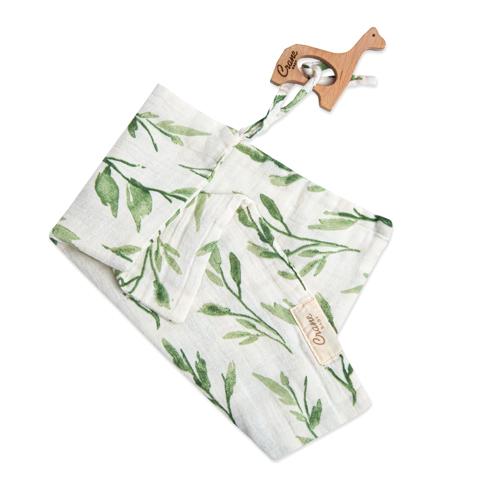 

Crane baby giraffee teether&amp security blanket natural
