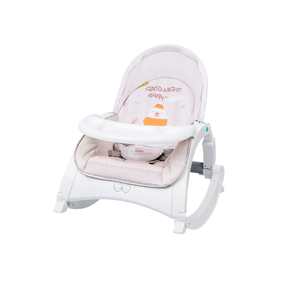 

R for rabbit rock n play rocker cream grey