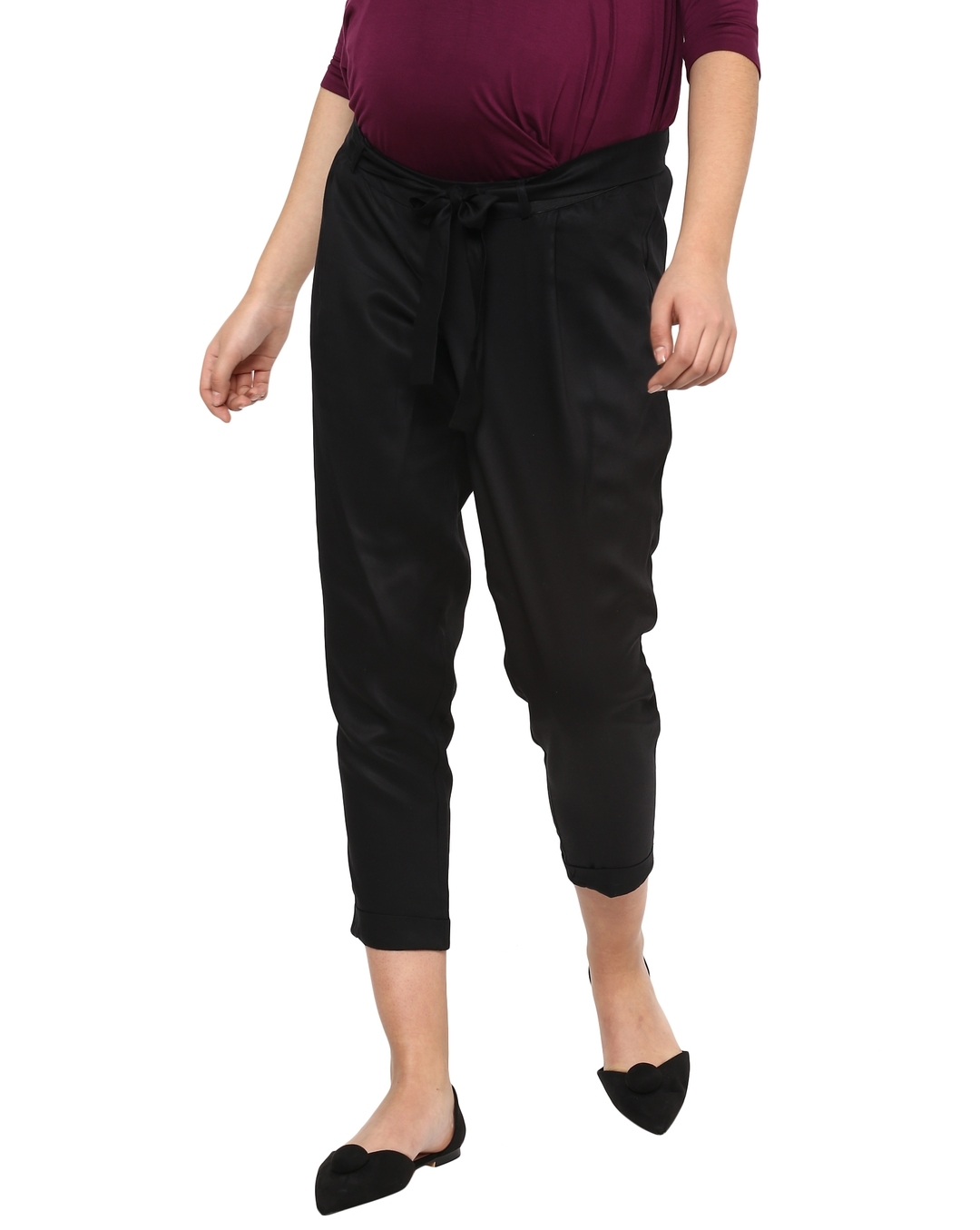 Glampunch Womens Maternity Pants Stretchy Comfy Wide India  Ubuy