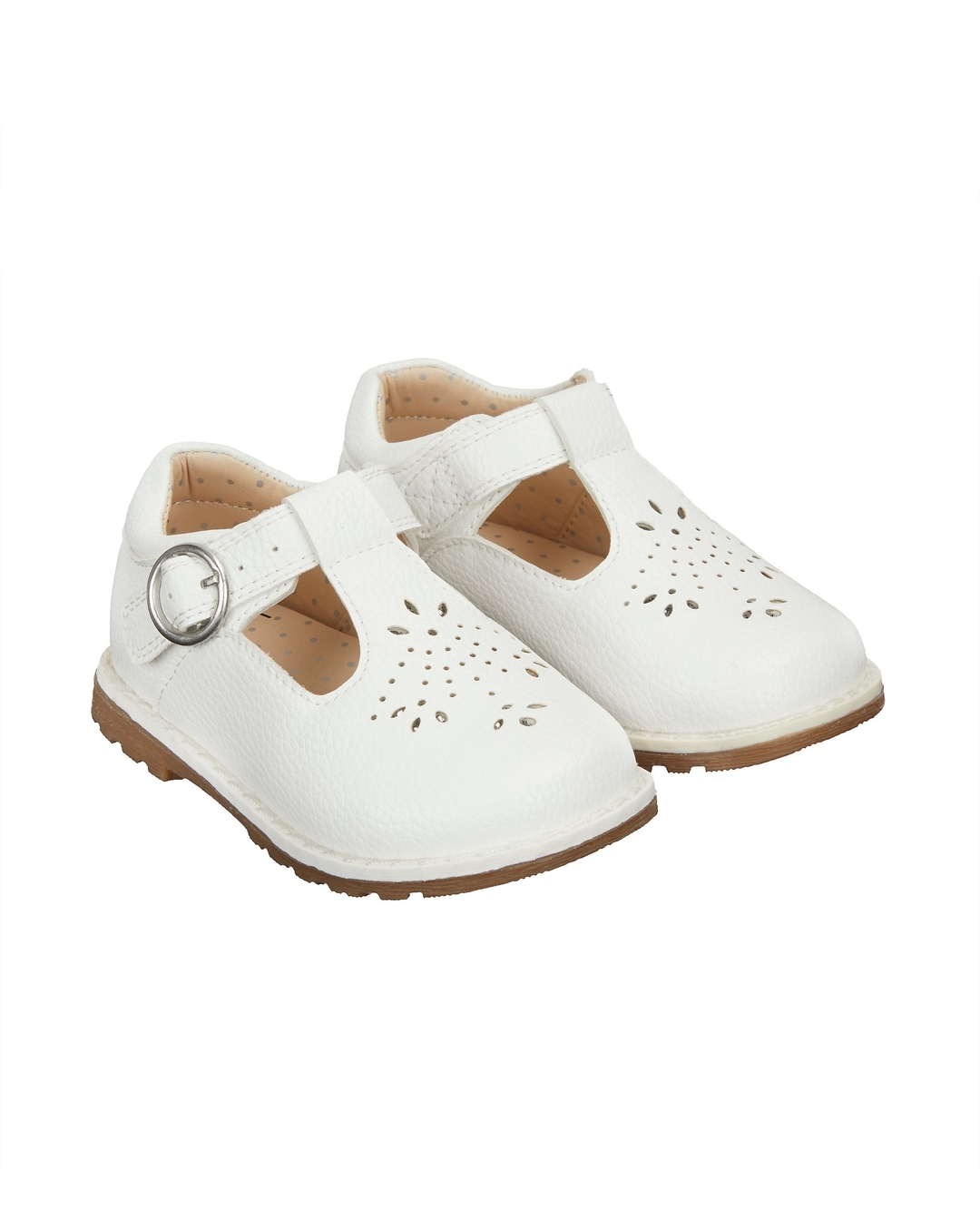 Buy Girls Cut -Out First Walker Shoes - White Online at Best Price ...