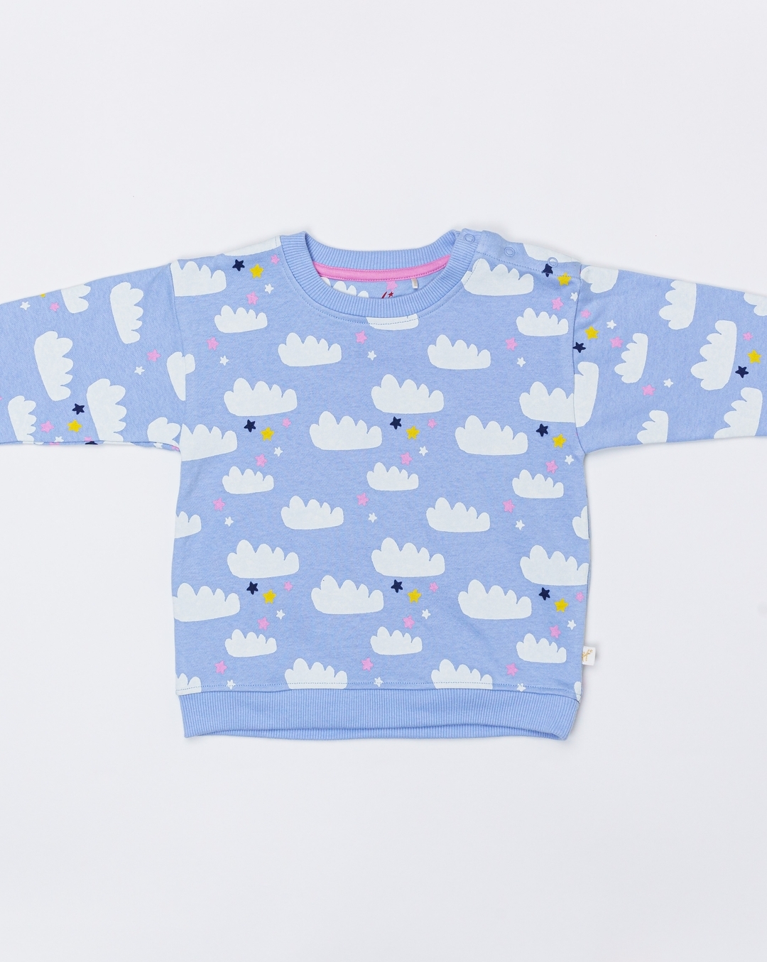 Buy Girls Full Sleeve Sweatshirt All Over Cloud Print-Multicolor Online at  Best Price | H by Hamleys