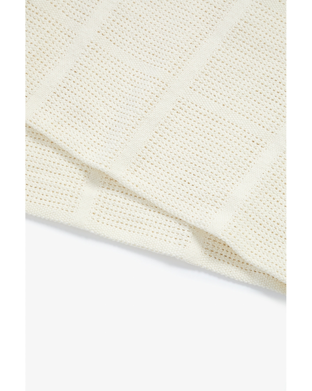 Buy MOTHERCARE CREAM ESSENTIALS COTBED CELLULAR BLANKET Online at Best