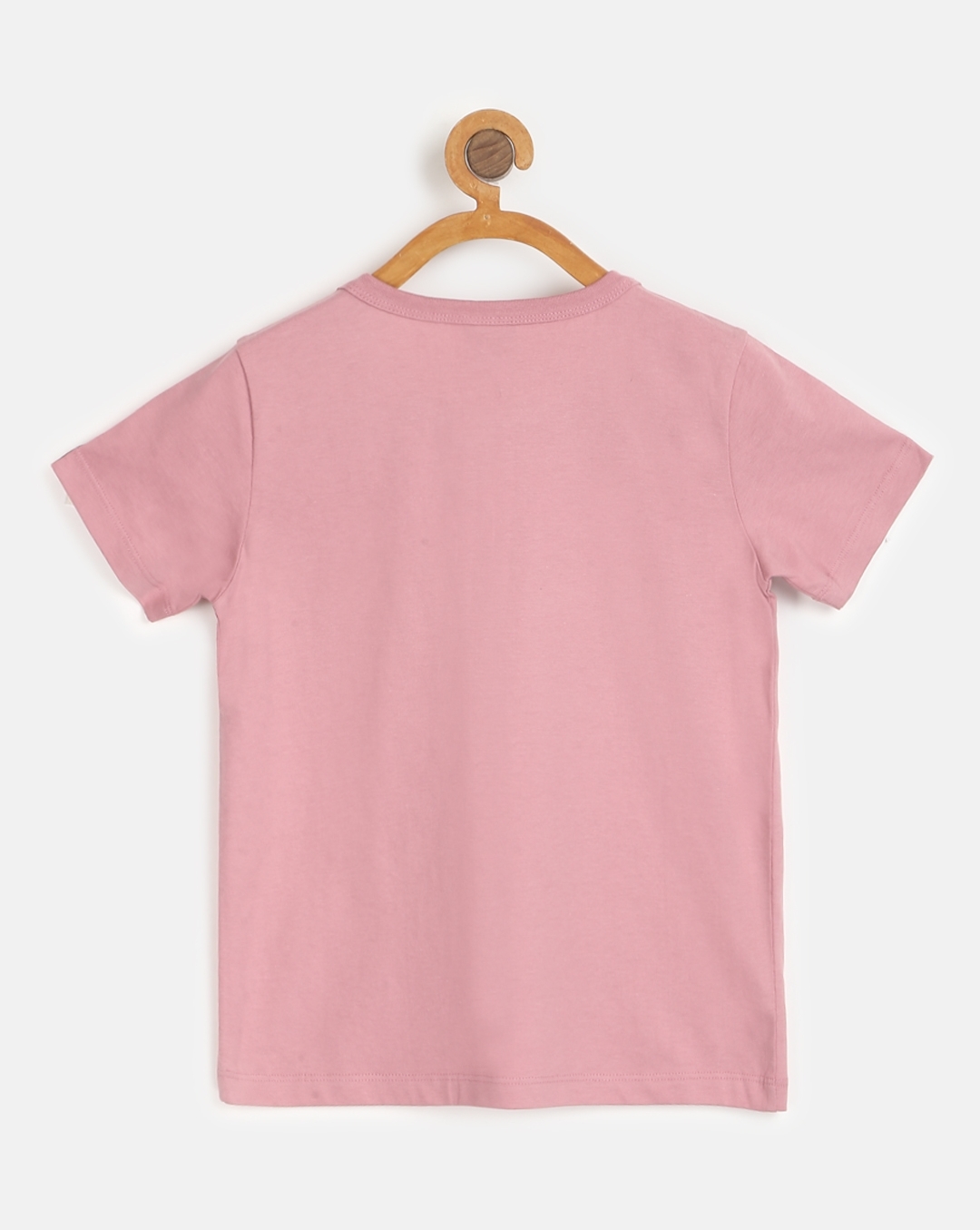 Buy Baby Pink Half Sleeve Plain T-Shirt for Men online in India