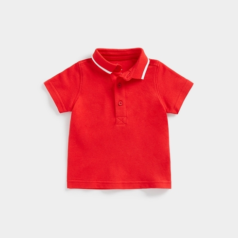 Mothercare Boys Short Sleeves Polo -Red