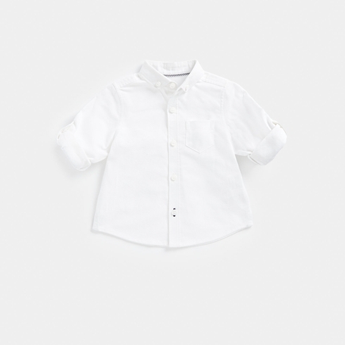 Mothercare Boys Full Sleeves Shirt -White
