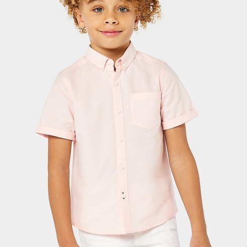 Mothercare Boys Short Sleeves Shirt -Pink