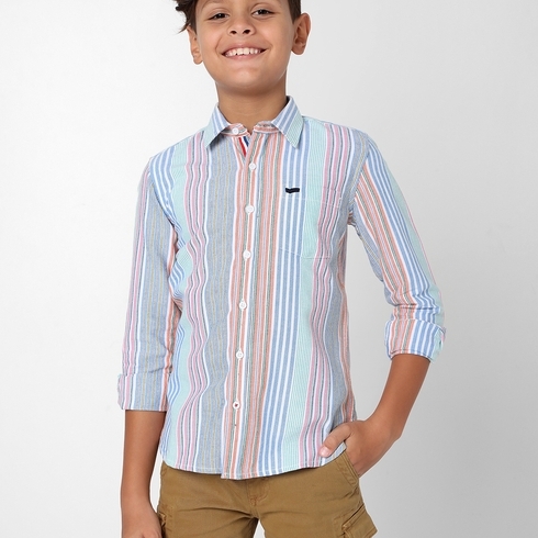 Boys Lanzo Jr Micro Stripe IN Shirt  