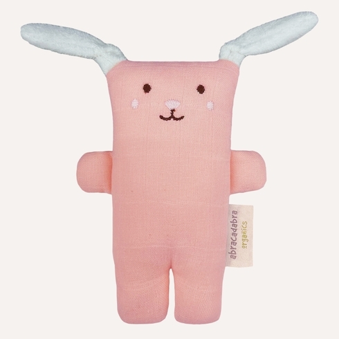 Abracadabra Organics Collectible Bunny Cuddle Toy Pink