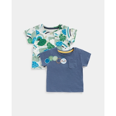 Boys Full Sleeves T-Shirts -Pack of 2-Blue