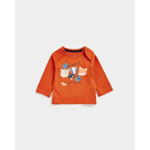 Boys Full Sleeves T-Shirts-Red