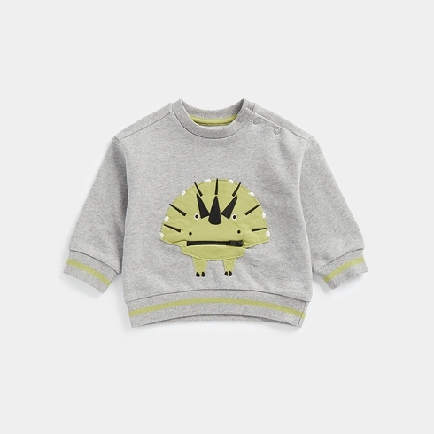 Mothercare Boys Full Sleeves Sweater -Grey
