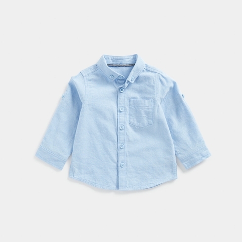 Mothercare Boys Full Sleeves Shirt -Blue