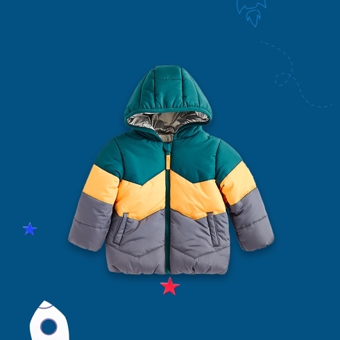 Boys Full Sleeves Jacket -Multicolor