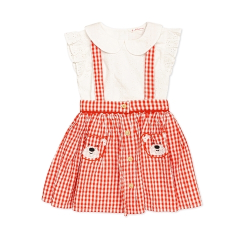h by hamleys baby girl heritage sets & dungarees- multi colour