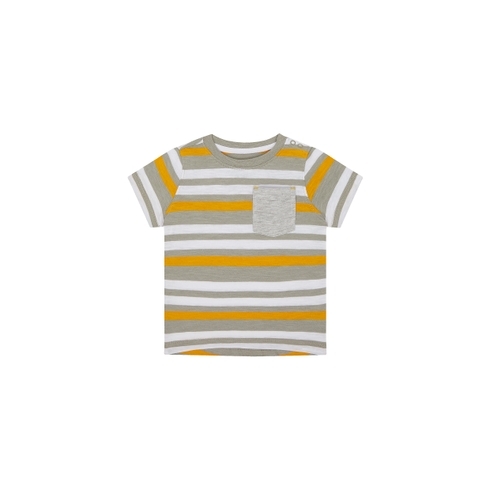 Boys Half Sleeves T-Shirt Striped - Multicolor