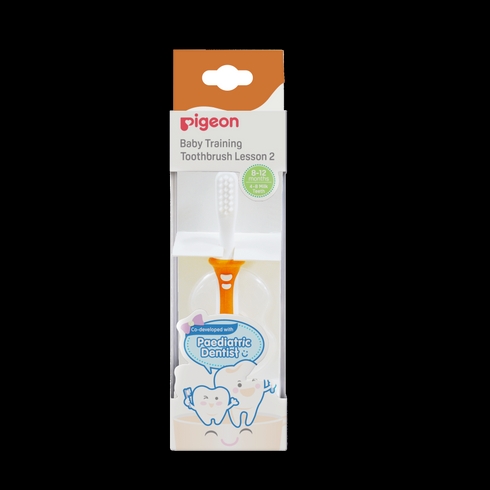 Pigeon Training Toothbrush Lesson 2 Orange (EN)