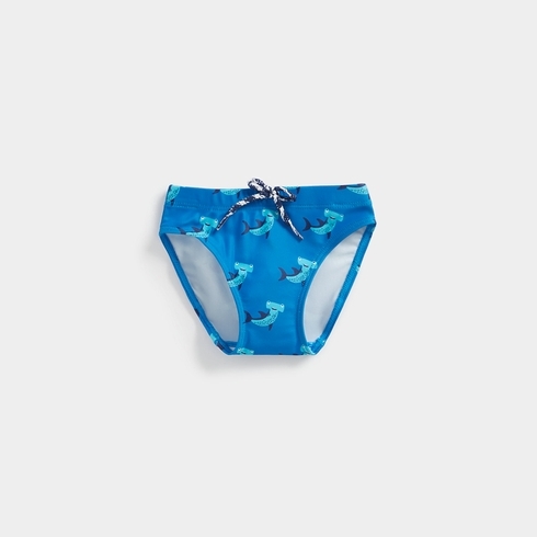 Mothercare Boys Shark print Swim Shorts -Blue