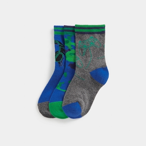 Mothercare Boys Socks-Pack of 3-Multicolour
